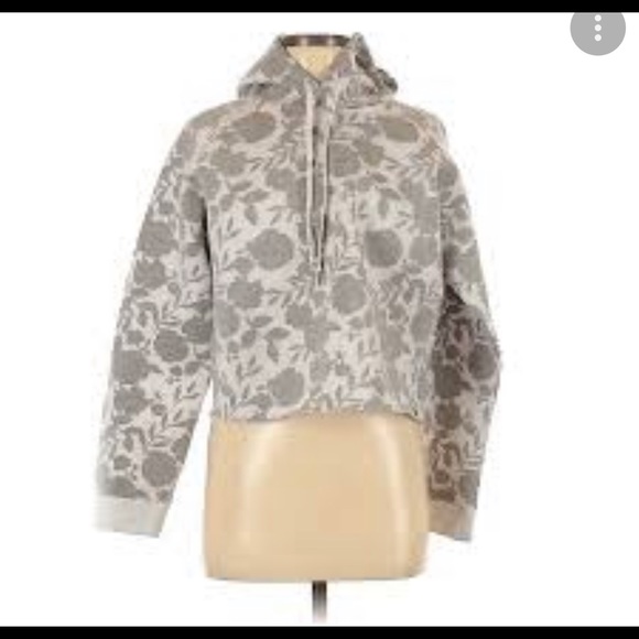 Grey Floral Hoodie - Picture 10 of 11